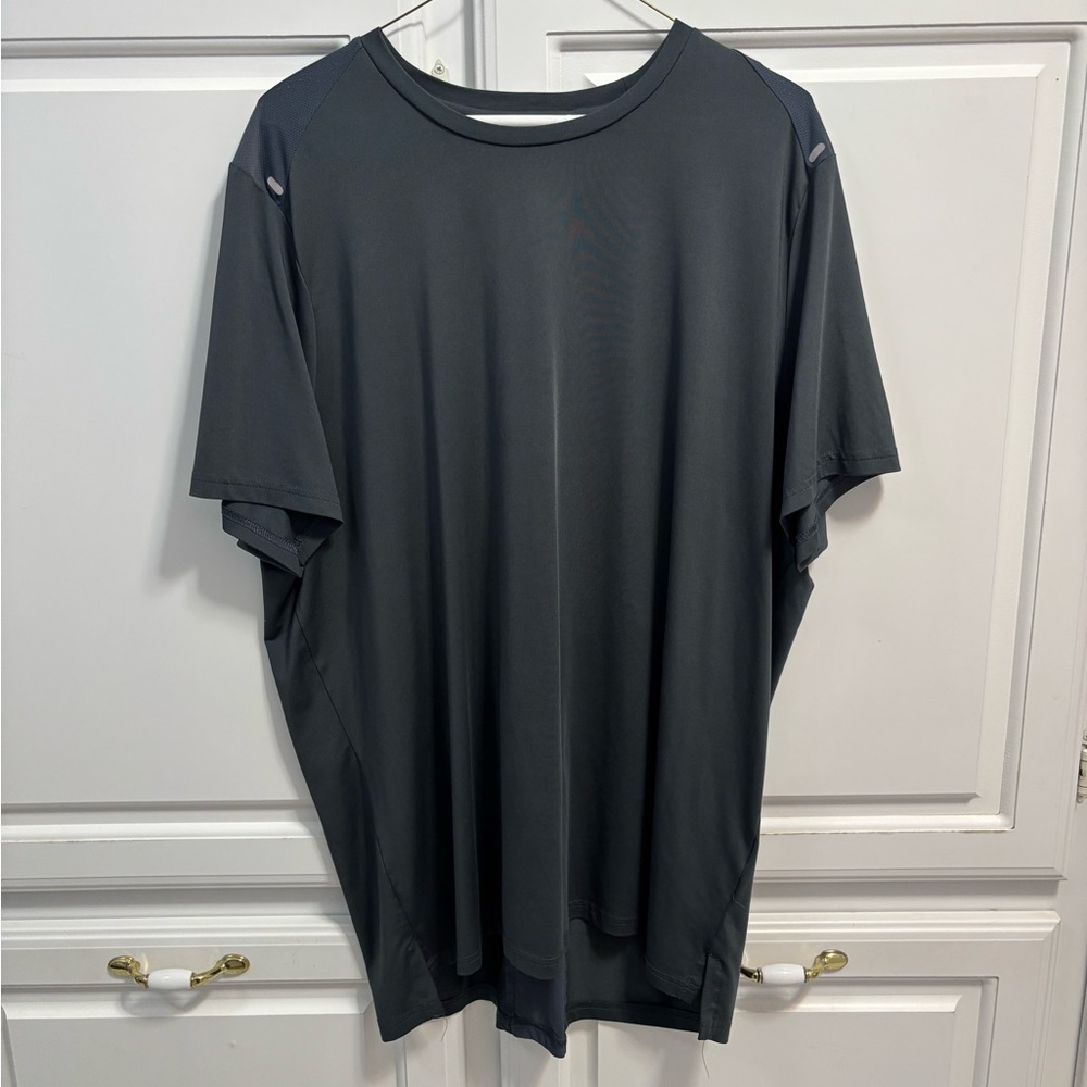 Zyia Dri Fit Short Sleeve Crew Neck Charcoal Gray T-Shirt Men’s Size XXL